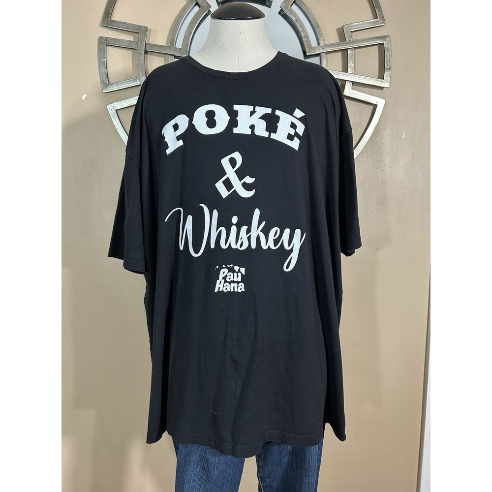 Ninth Islander Poke & Whiskey Pau Hana Men's Size‎ 4XL Hawaiian Las Vegas NV
